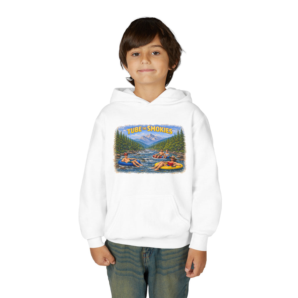 Tube The Smokies Youth Hoodie – River Tubing Graphic Sweatshirt