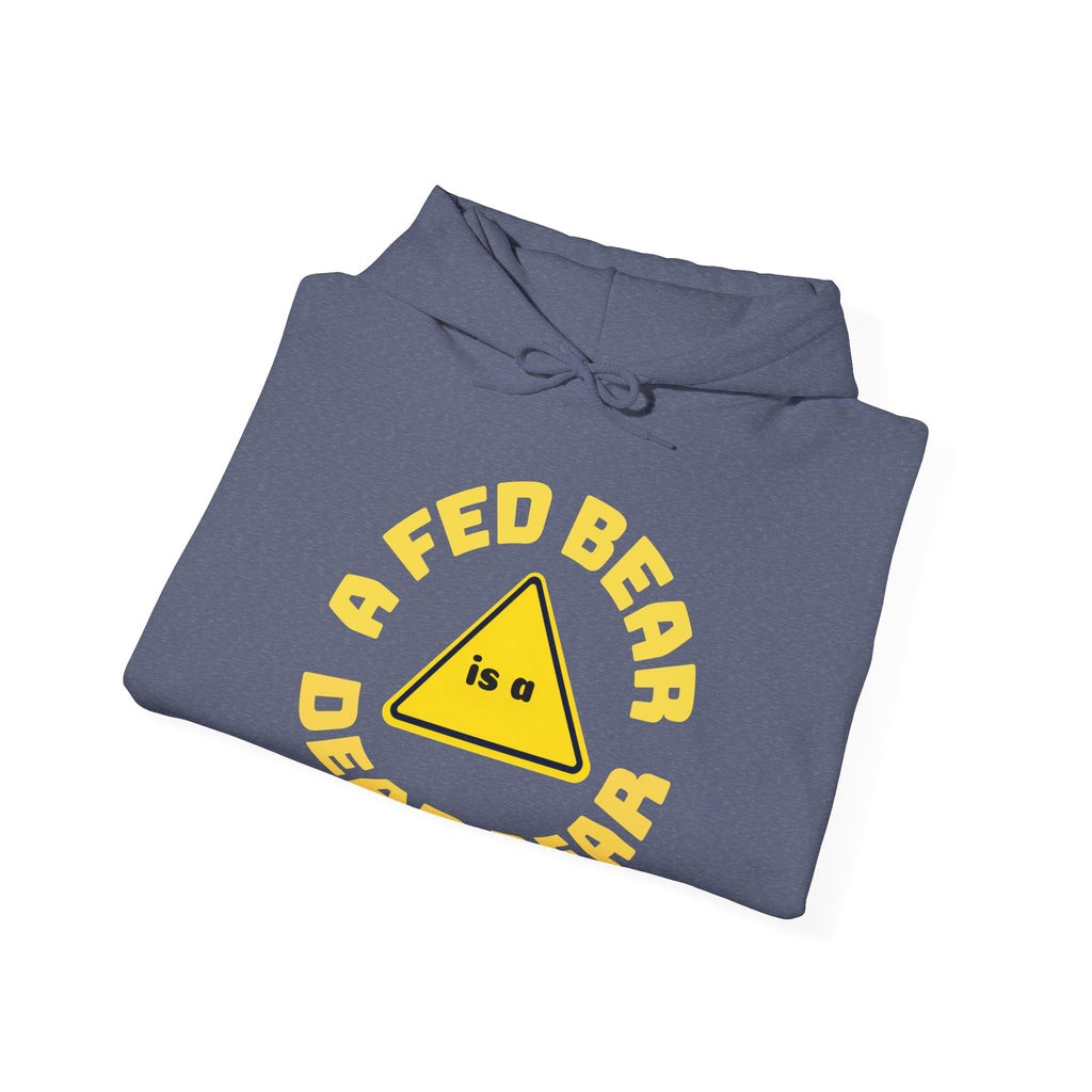 Fed Bear/Dead Bear Unisex Hoodie - Wildlife Conservation Pullover