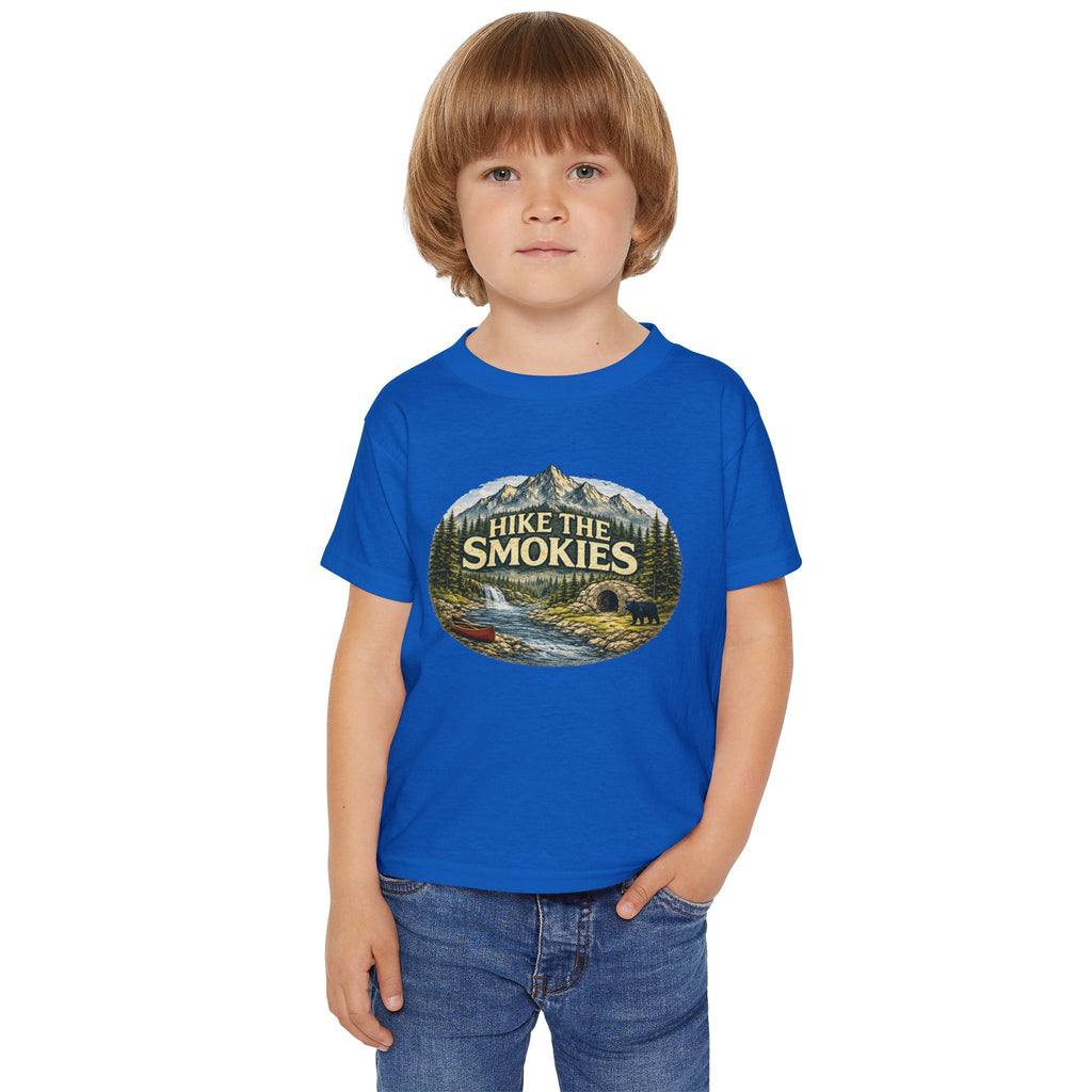 Toddler T‑Shirt — "Hike The Smokies" Mountain & Bear Outdoor Adventure Tee