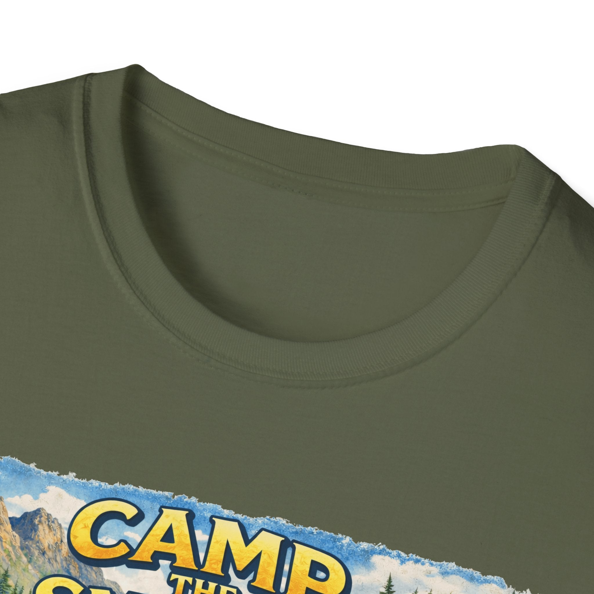 Camp the Smokies Unisex T-Shirt – Rustic Mountain Camping Graphic Tee