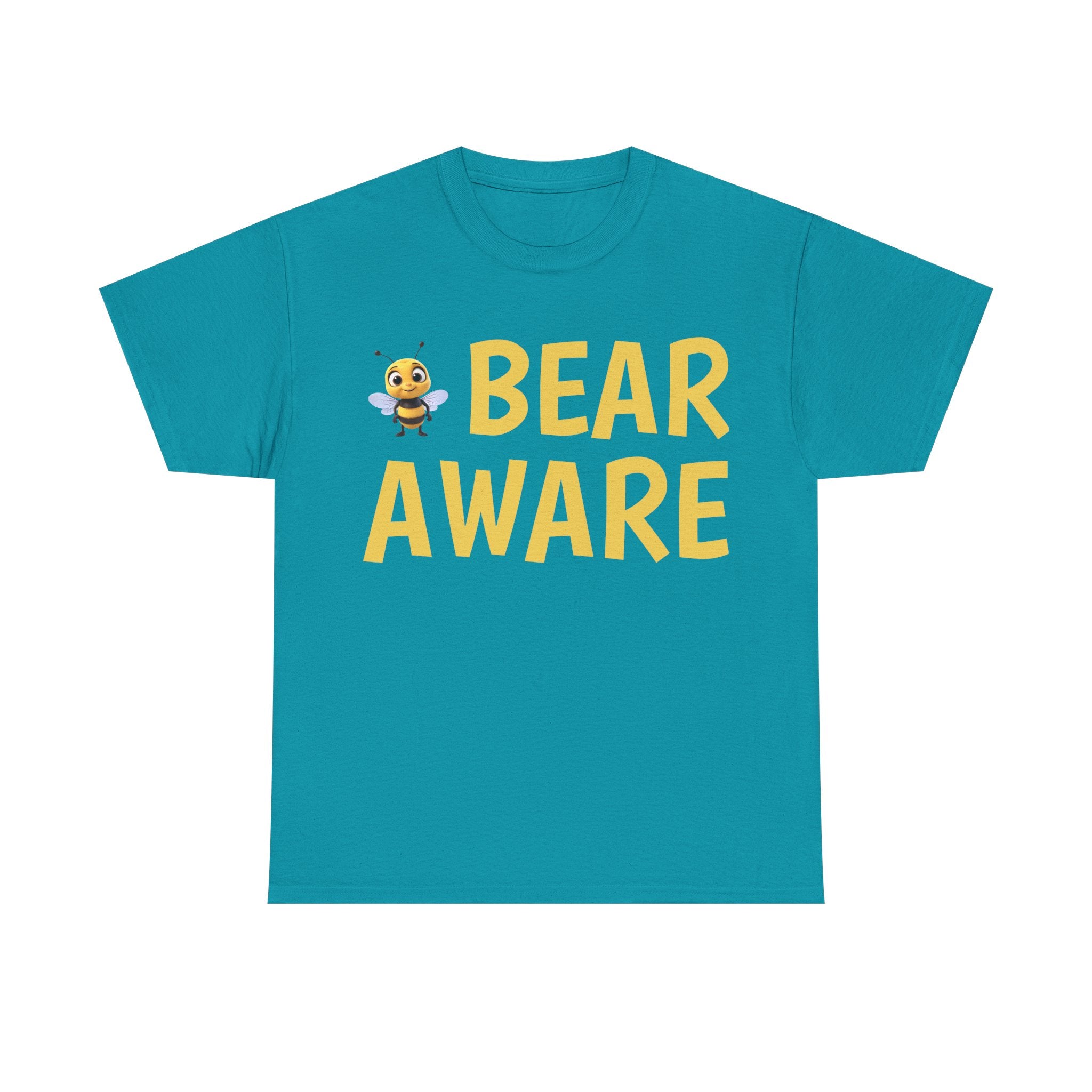 Bear Aware Unisex Tee — Cute Bee Graphic Wildlife Awareness T-Shirt