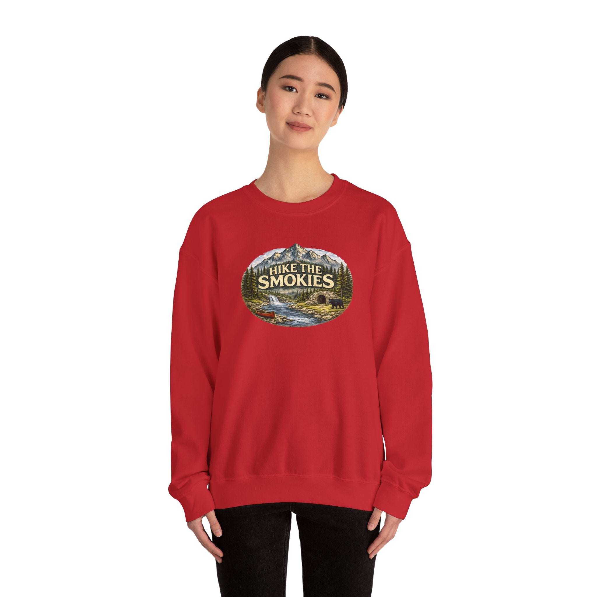 Hike the Smokies Sweatshirt — Mountain Trail Vintage Unisex Crewneck