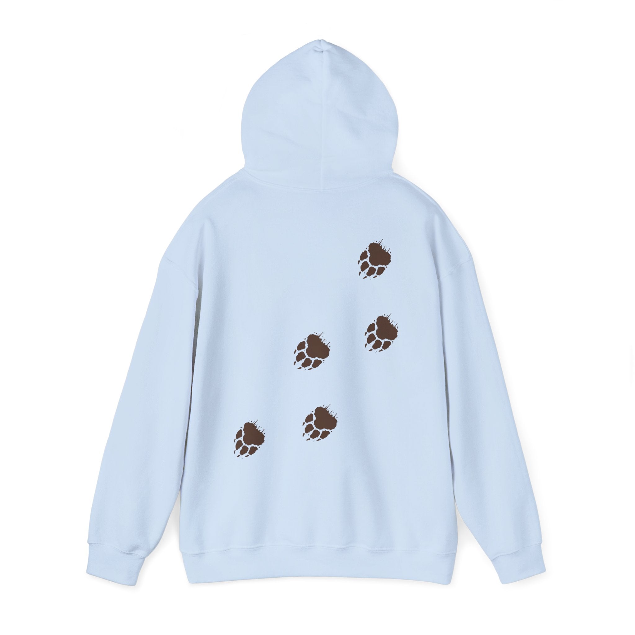 Muddy Bear Paw Tracks Unisex Hoodie  - Wildlife Awarenesas