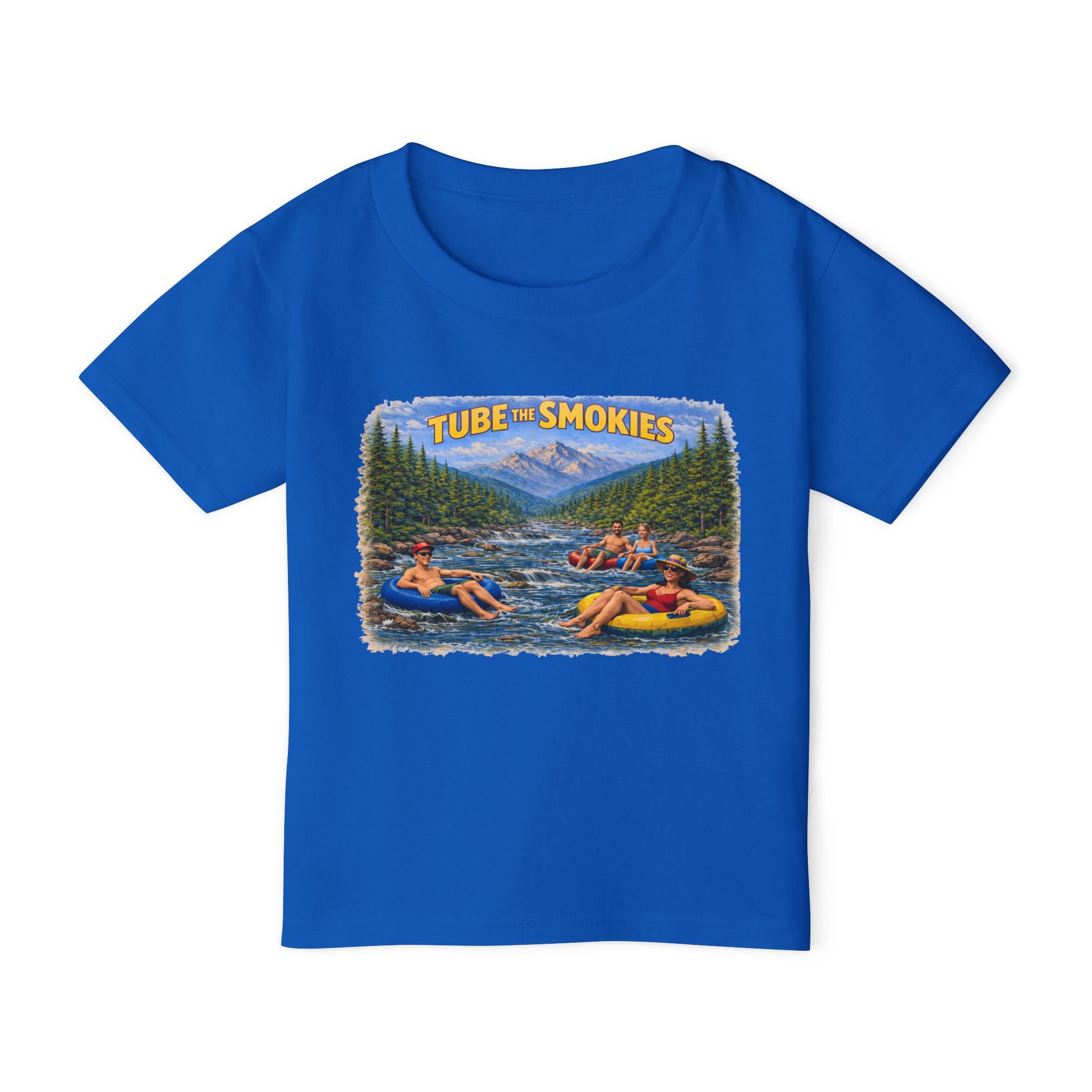 Tube the Smokies Toddler T-Shirt - Kids Summer River Tubing Graphic Tee
