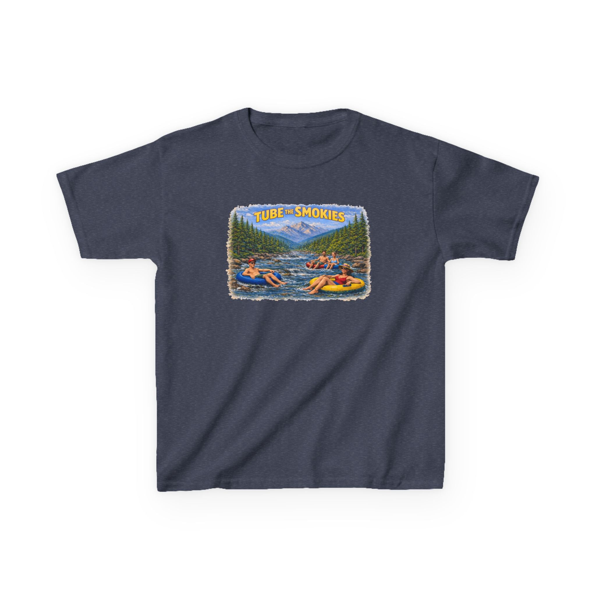 Kids Tee — 'Tube the Smokies' River Float Graphic