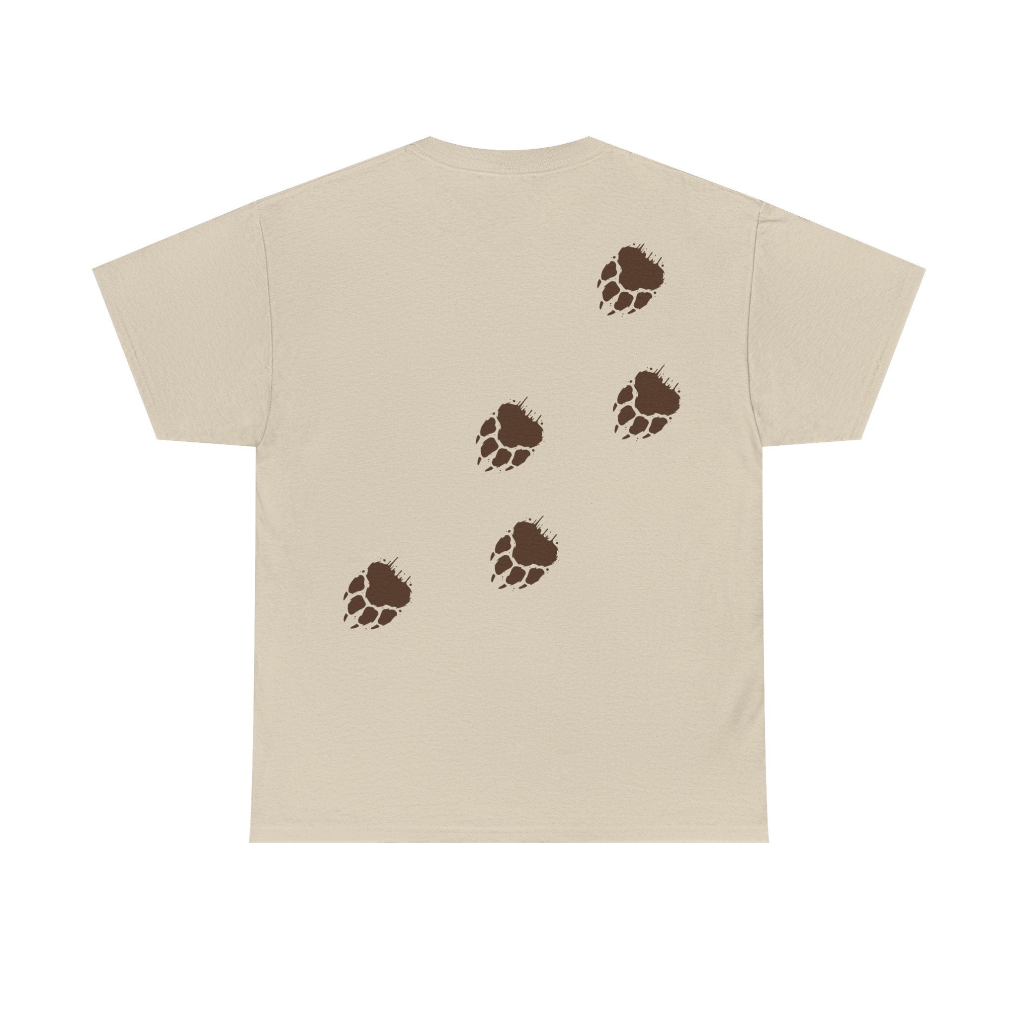 Muddy Bear Pawprint Unisex T‑Shirt — Wildlife Awareness