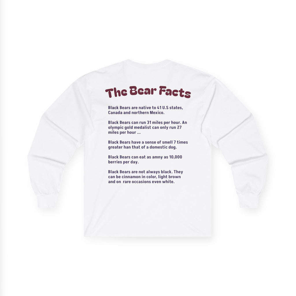 Smoky Mountain Black Bear Facts - Unisex Long Sleeve Tee