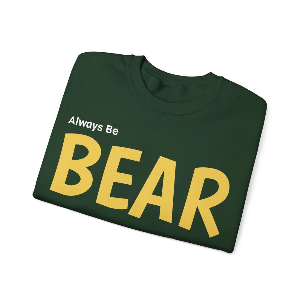 Bear Aware Unisex Crewneck Sweatshirt — Always Be "BEAR AWARE" Graphic Pullover