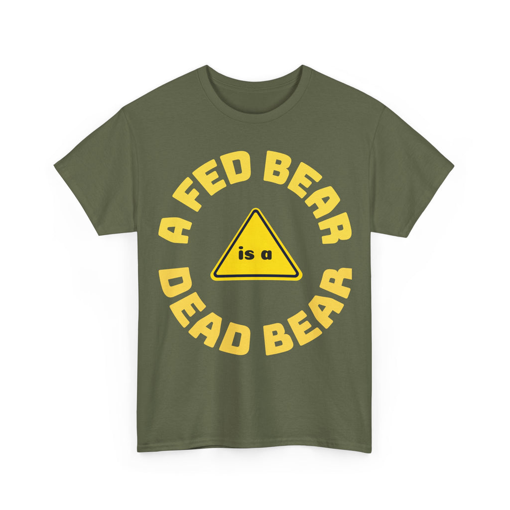 Fed Bear Unisex Cotton T-shirt — Stoic Wilderness Reminder
