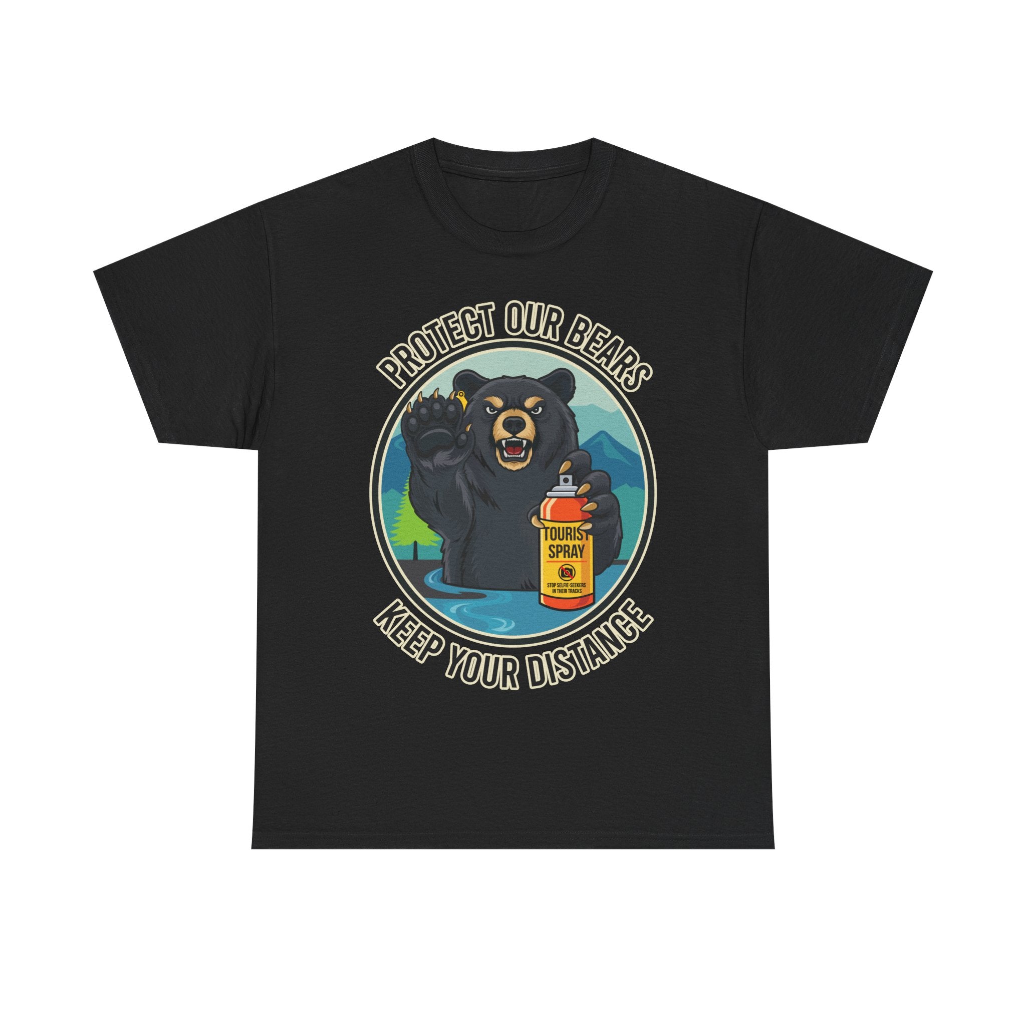 Smoky Mountain Black Bear Unisex Tee | Funny Wildlife Graphic