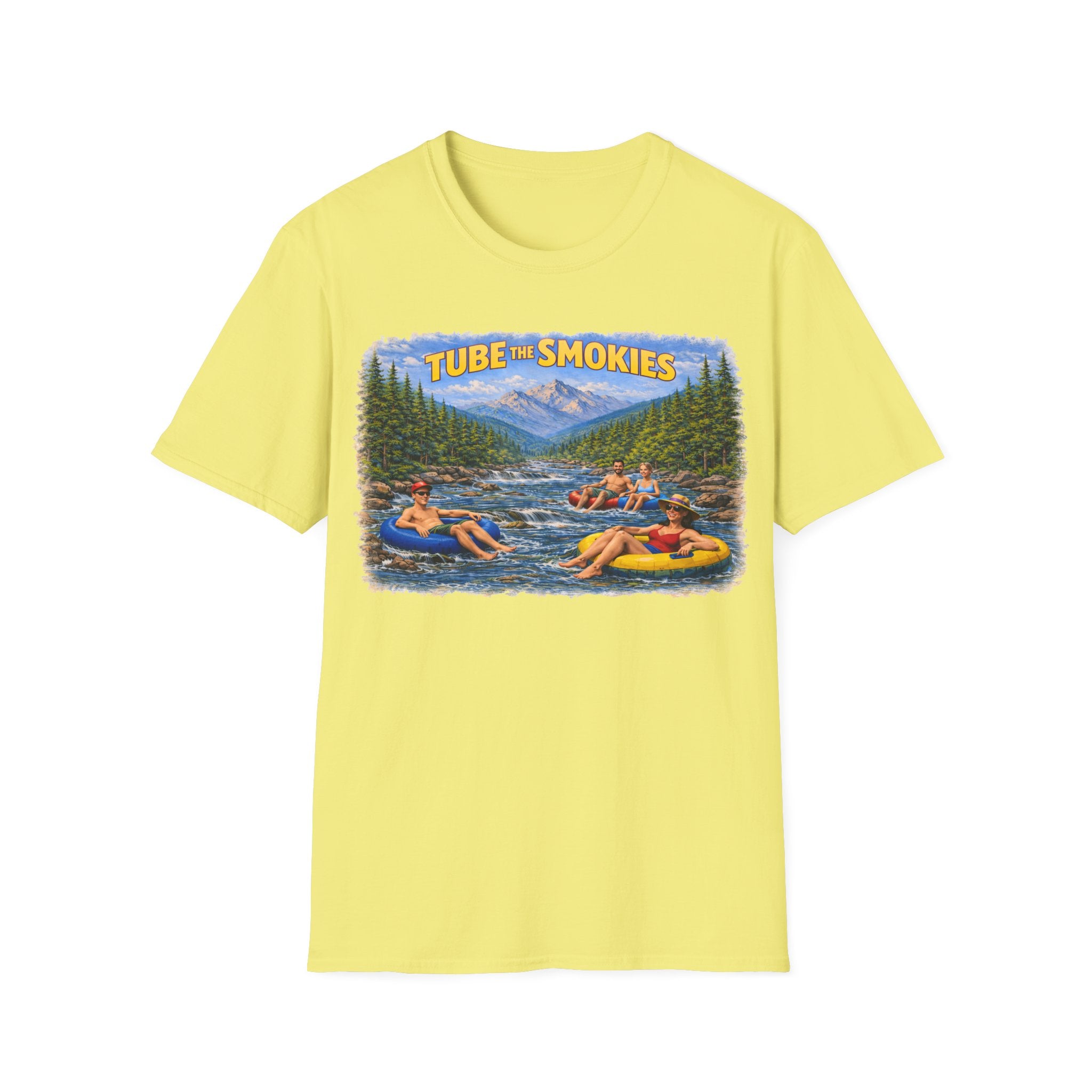 Tube the Smokies Unisex T-Shirt — River Tubing Graphic Tee for Smoky Mountains Fans