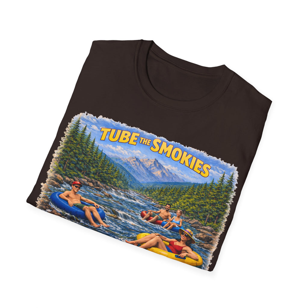 Tube the Smokies Unisex T-Shirt — River Tubing Graphic Tee for Smoky Mountains Fans