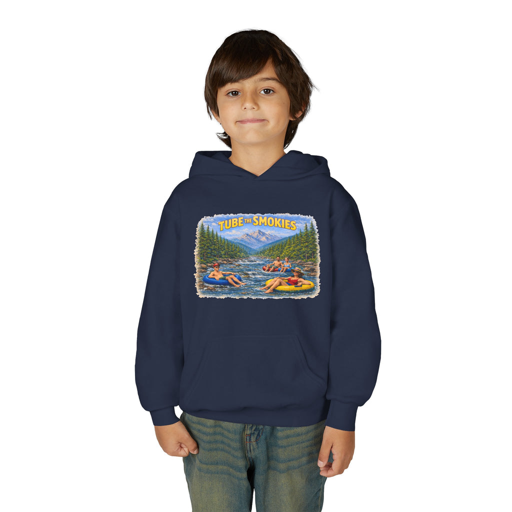 Tube The Smokies Youth Hoodie – River Tubing Graphic Sweatshirt