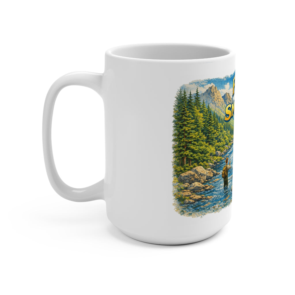 Fish the Smokies 15oz Fishing Mug — River Scenic Outdoor Coffee Cup