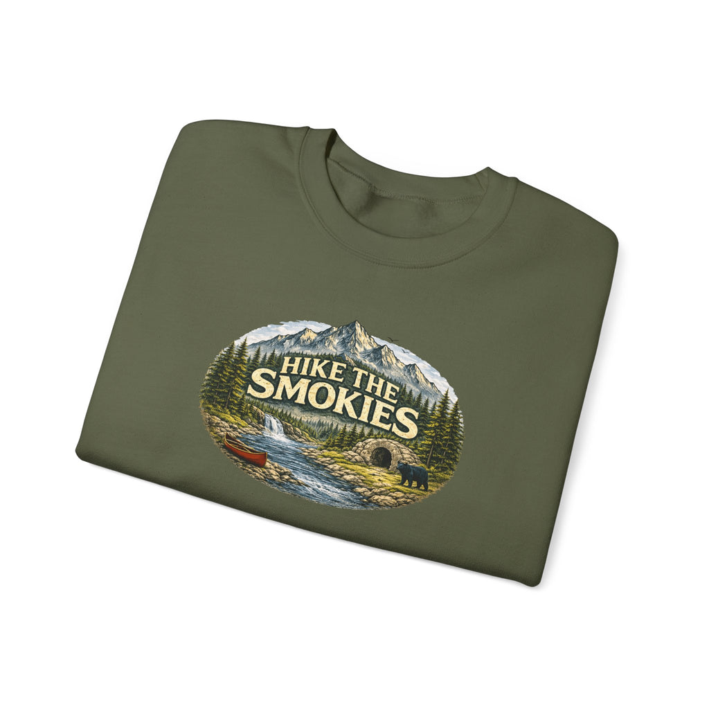 Hike the Smokies Sweatshirt — Mountain Trail Vintage Unisex Crewneck