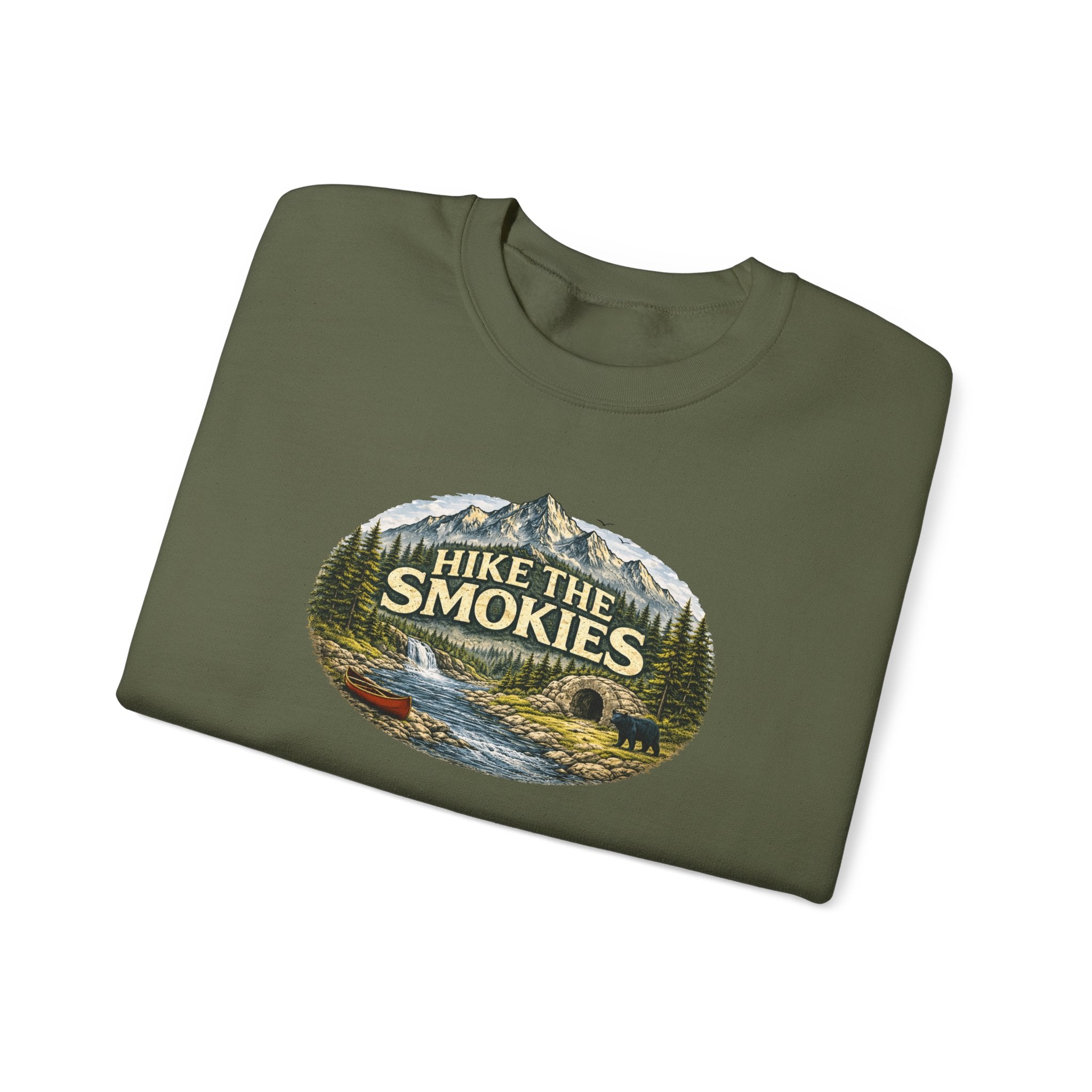 Hike the Smokies Sweatshirt — Mountain Trail Vintage Unisex Crewneck