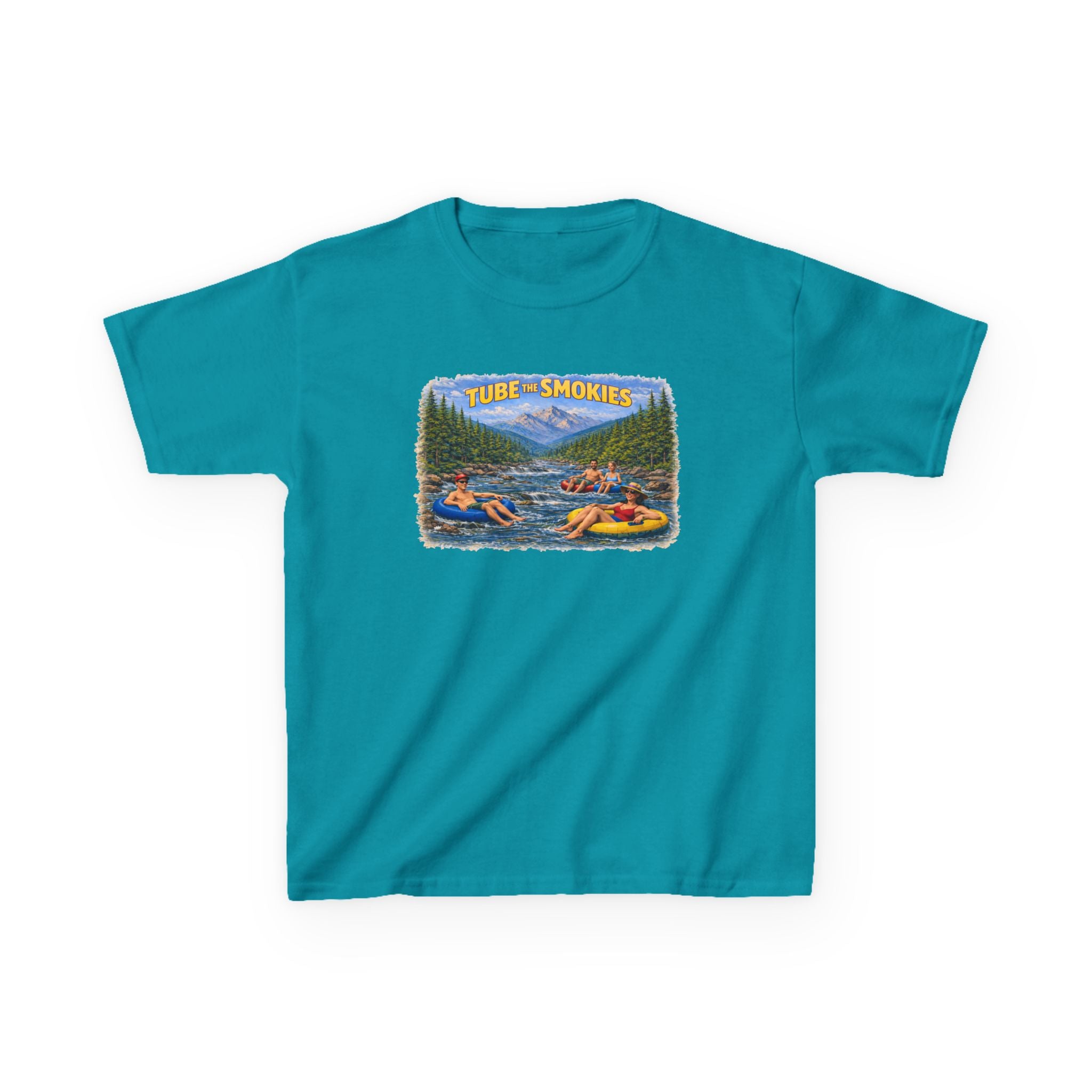 Kids Tee — 'Tube the Smokies' River Float Graphic