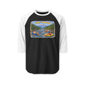 Tubing the Smokies Raglan Shirt — Scenic River Tube Graphic 3/4 Sleeve