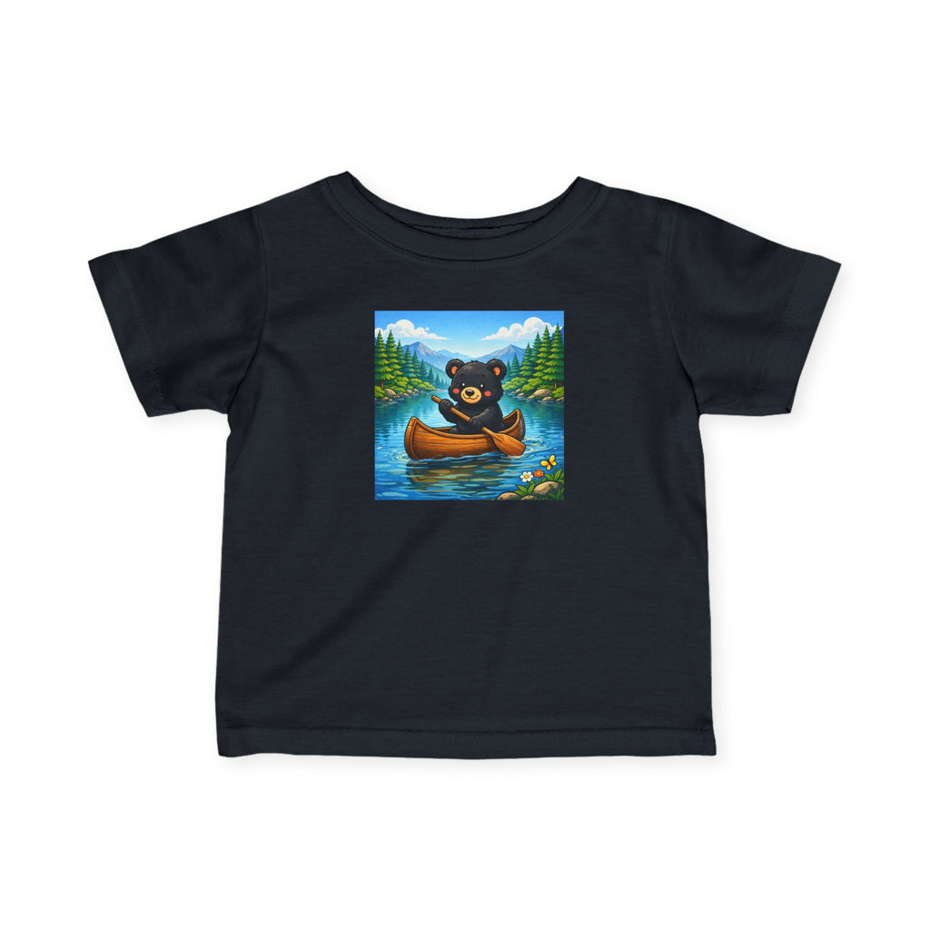 Infant Tee — Cute Bear Canoe Design (Baby T‑Shirt)