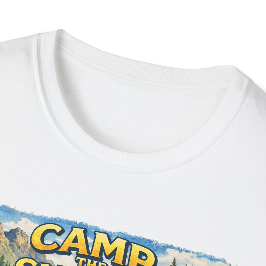 Camp the Smokies Unisex T-Shirt – Rustic Mountain Camping Graphic Tee