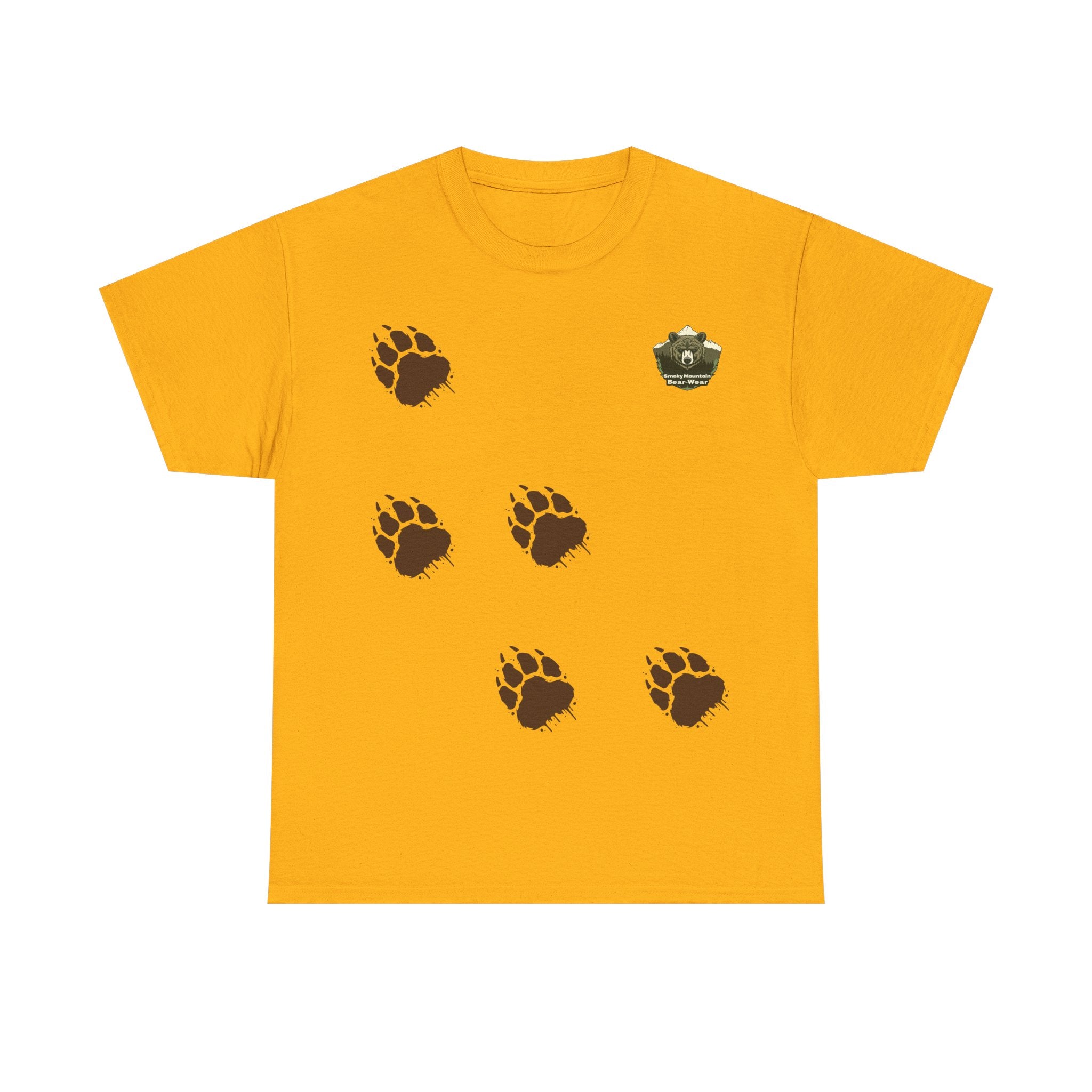 Muddy Bear Pawprint Unisex T‑Shirt — Wildlife Awareness