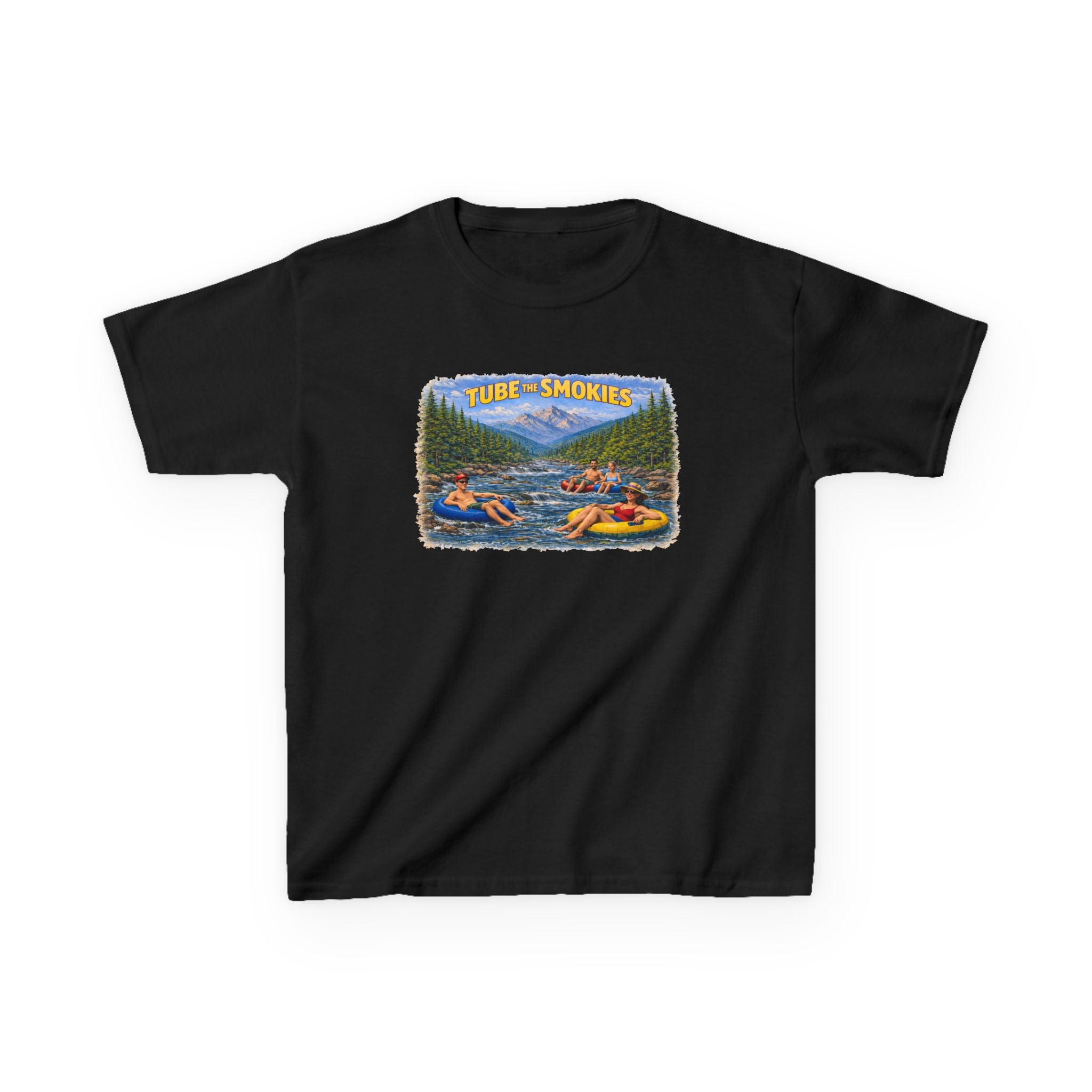 Kids Tee — 'Tube the Smokies' River Float Graphic