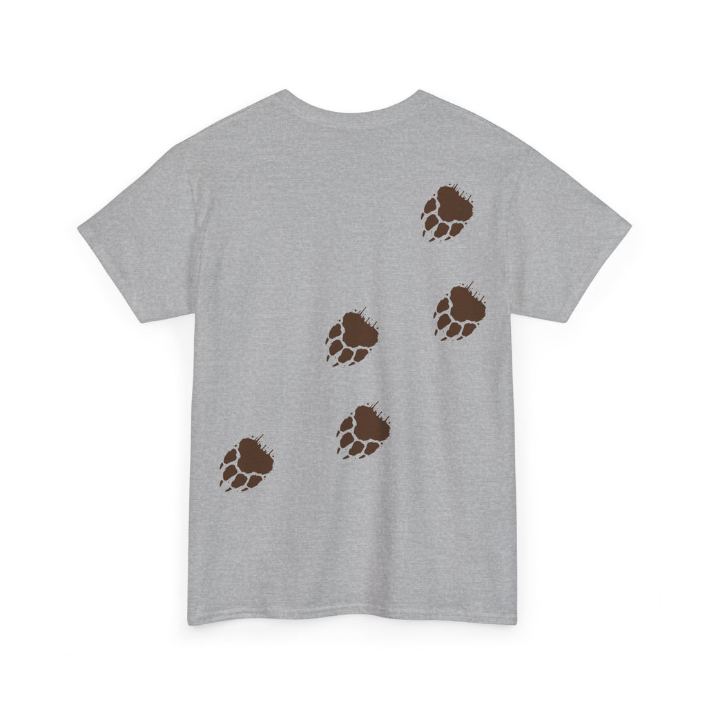 Muddy Bear Pawprint Unisex T‑Shirt — Wildlife Awareness