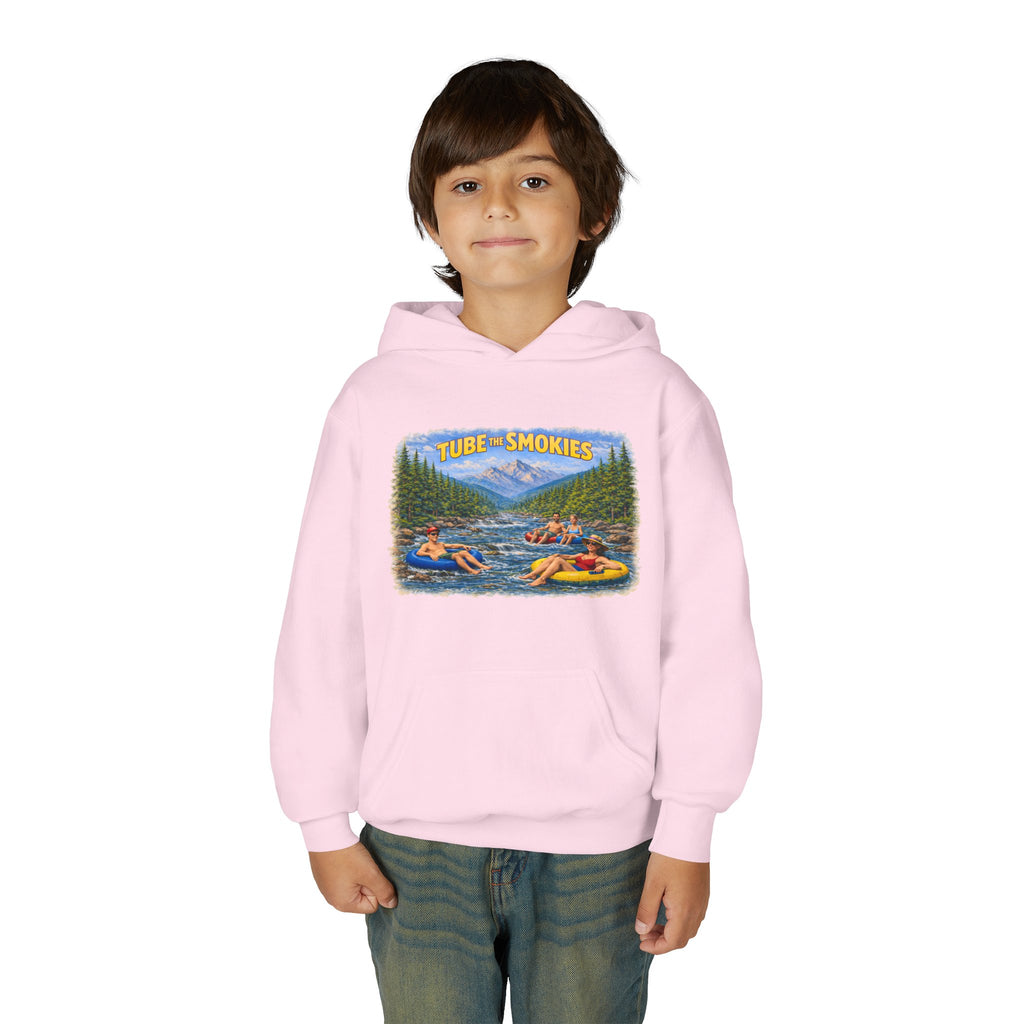 Tube The Smokies Youth Hoodie – River Tubing Graphic Sweatshirt