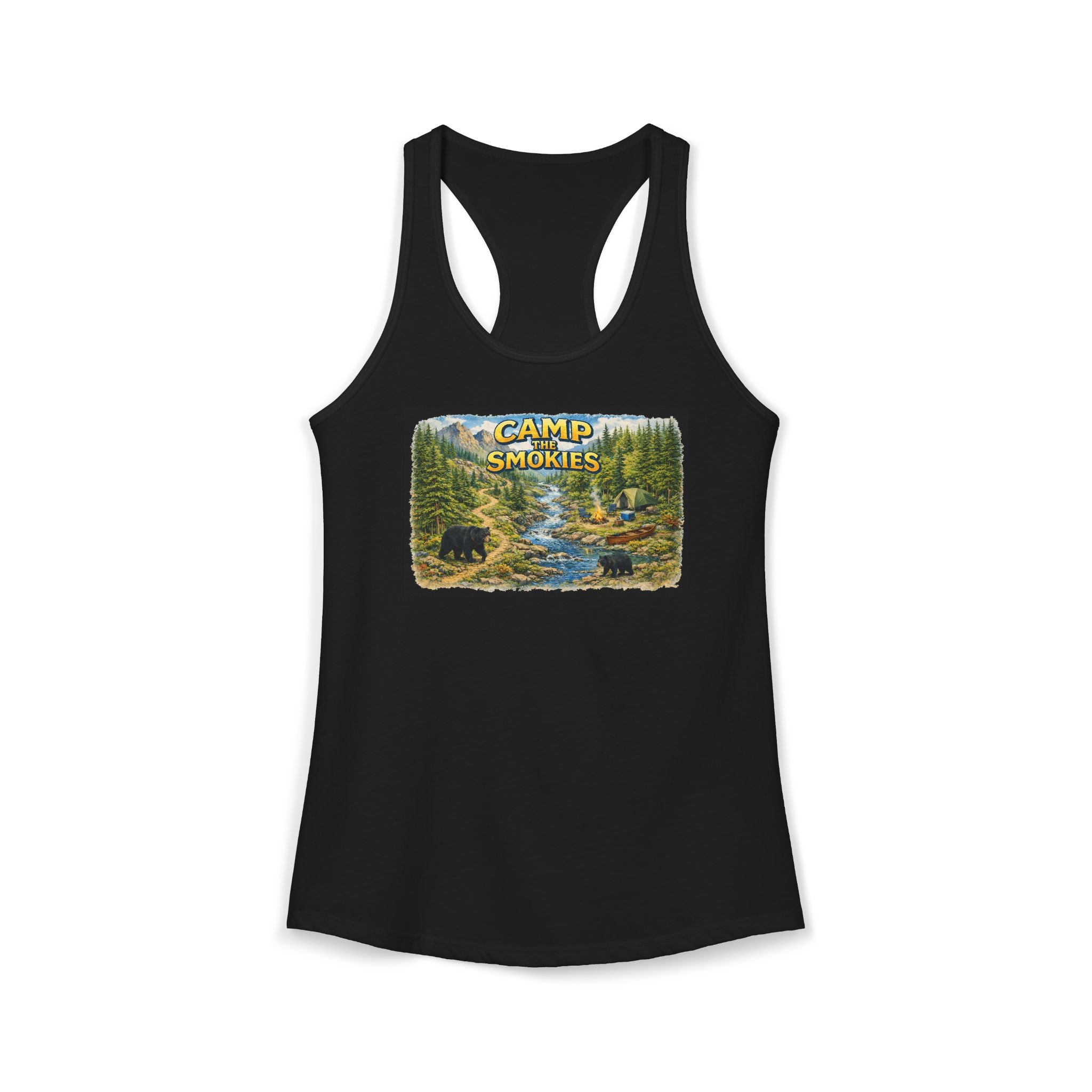 Smoky Mountains Camp River Racerback Tank — Back to Nature