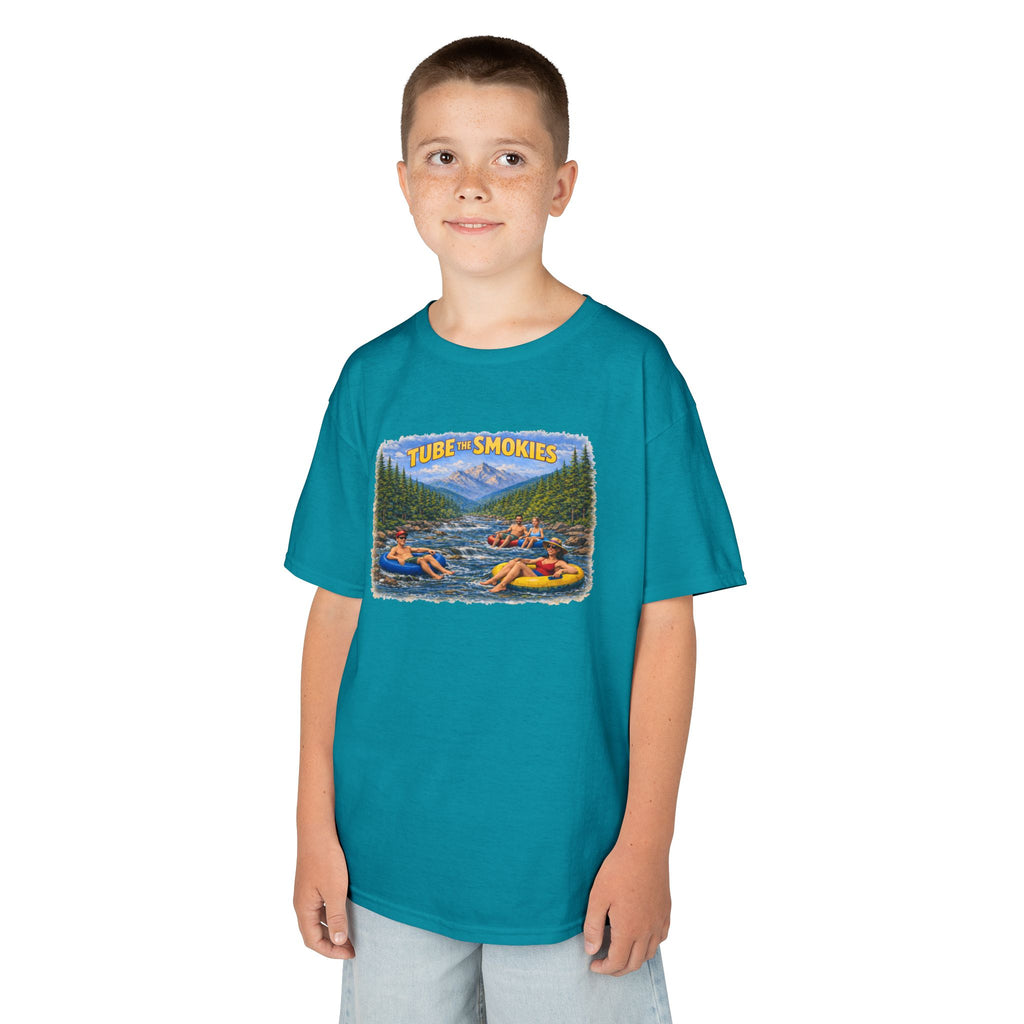 Kids Tee — 'Tube the Smokies' River Float Graphic