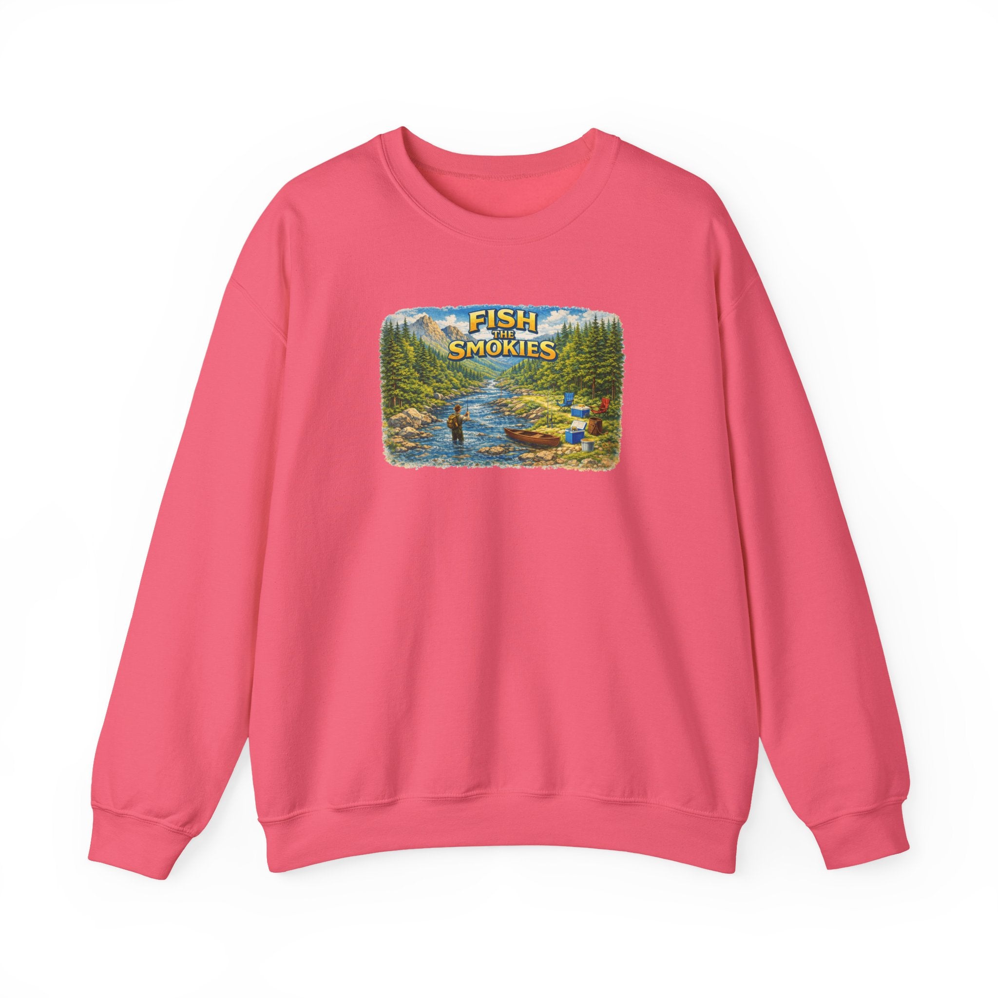 Fish Smokies Fishing Crewneck Unisex Sweatshirt