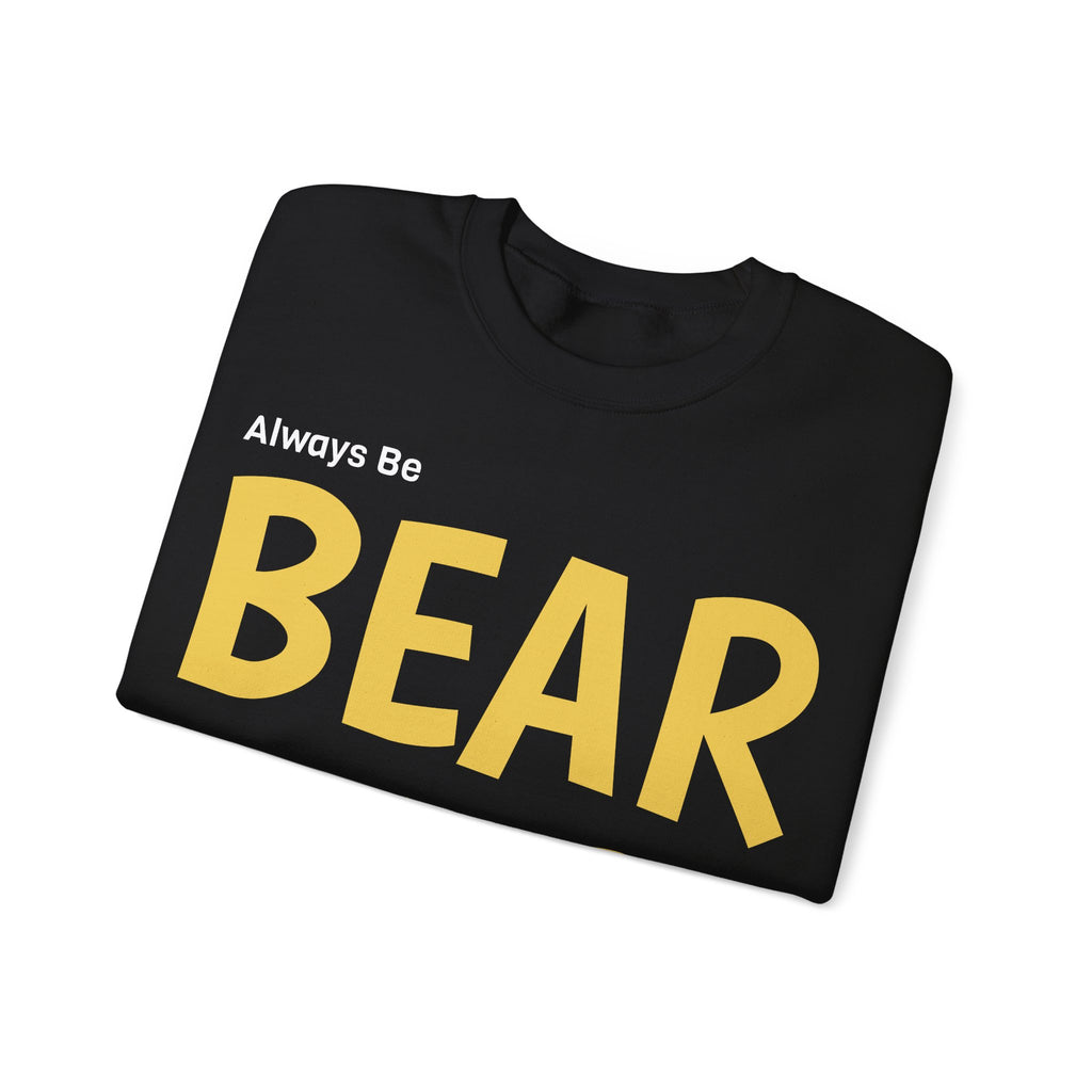 Bear Aware Unisex Crewneck Sweatshirt — Always Be "BEAR AWARE" Graphic Pullover