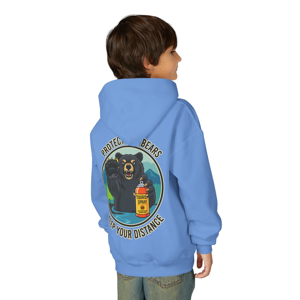 Bear Safety Youth Hoodie — "Protect Our Bears, Keep Your Distance"