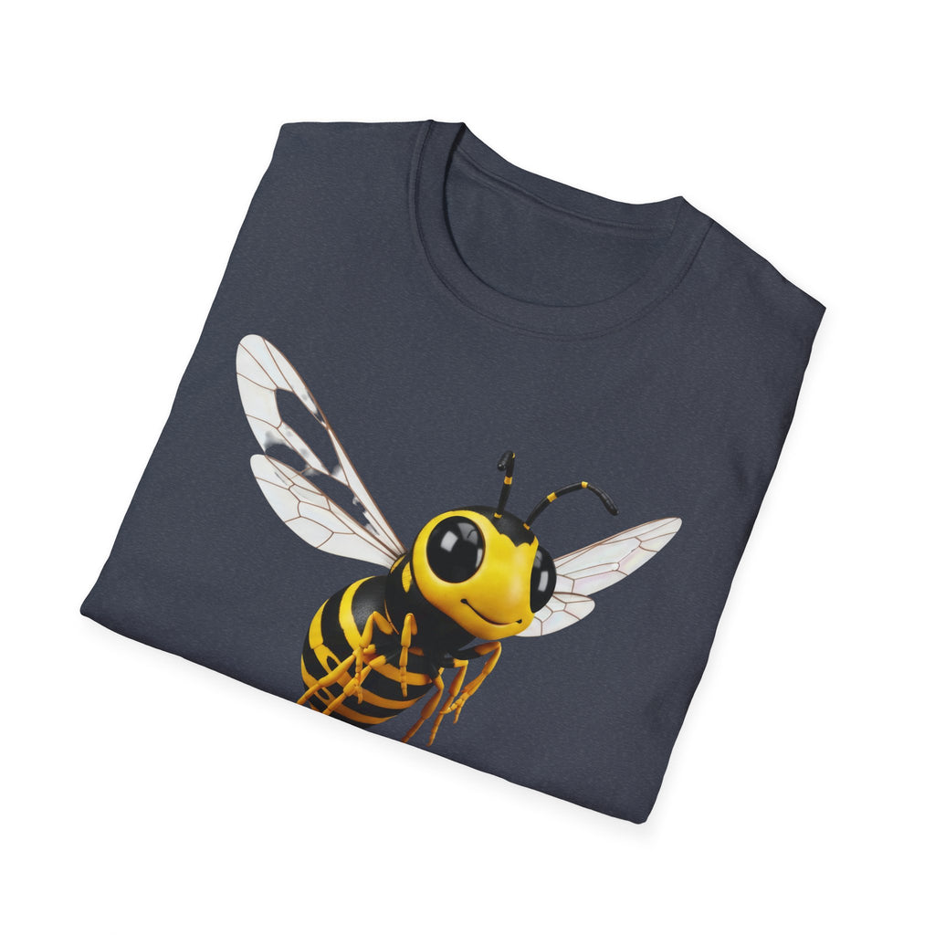 Bee Graphic T-Shirt — Cute Yellow Honeybee Illustration Tee
