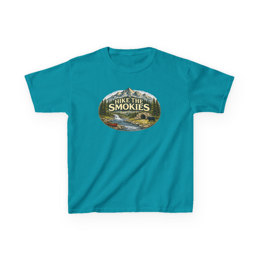 Kids Tee — "Hike the Smokies" Scenic Mountain Camping Shirt