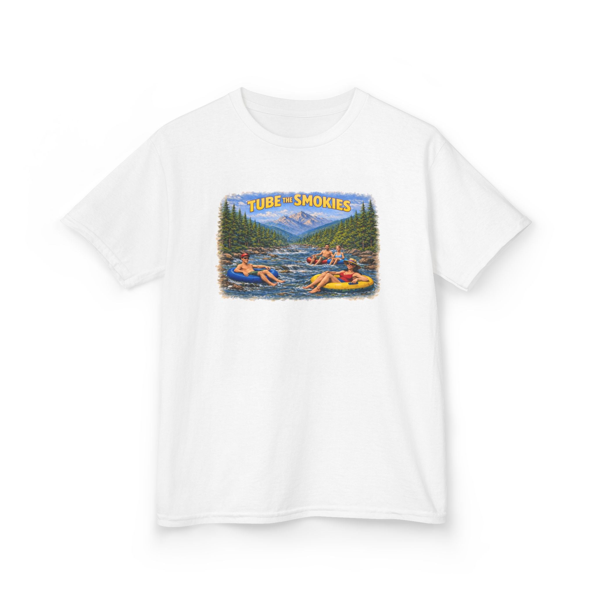 Kids Tee — 'Tube the Smokies' River Float Graphic