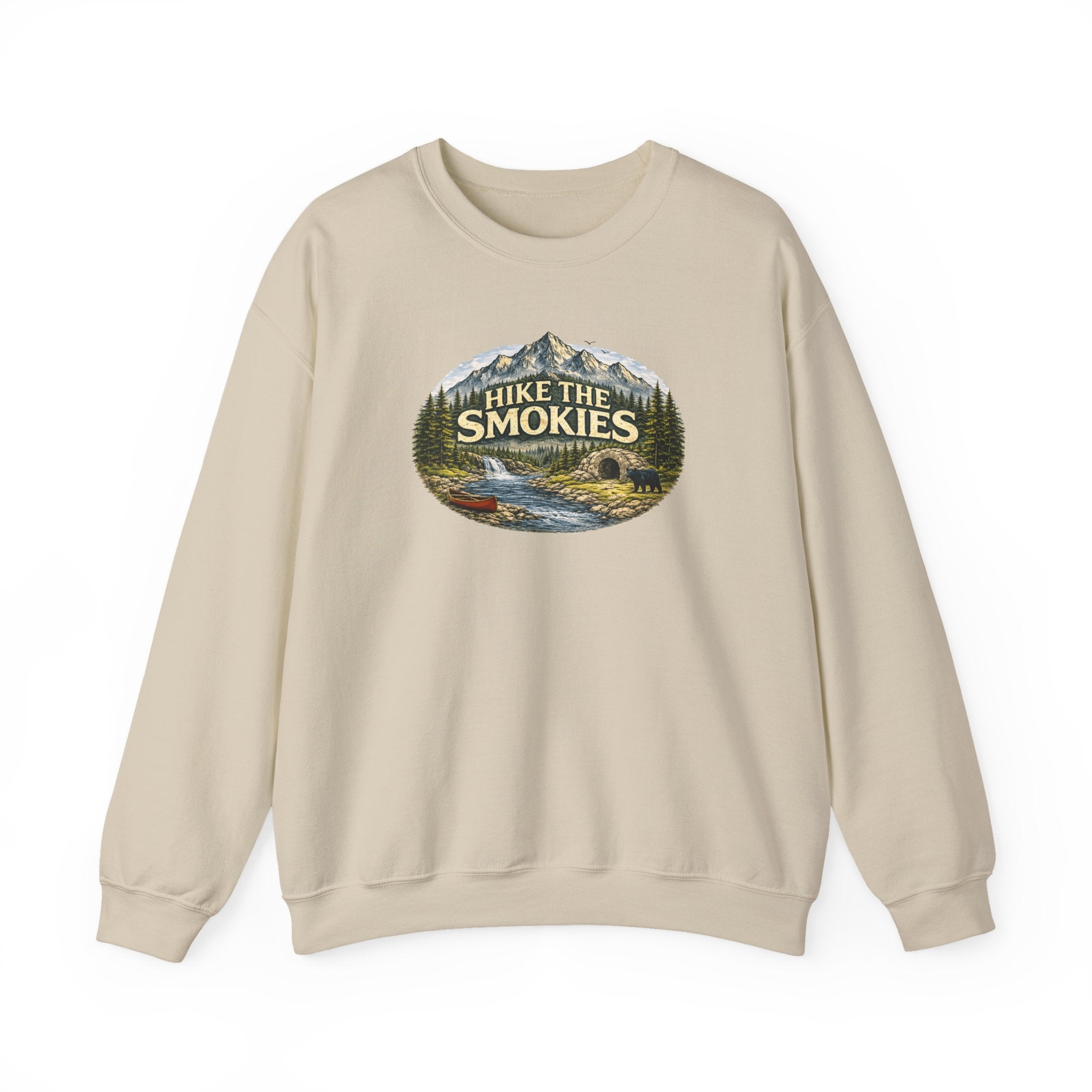 Hike the Smokies Sweatshirt — Mountain Trail Vintage Unisex Crewneck