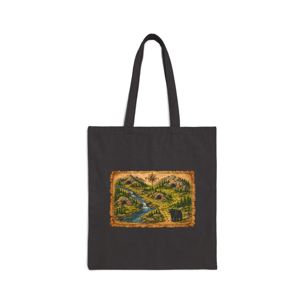 Canvas Tote Bag — Vintage Wilderness Landscape Print