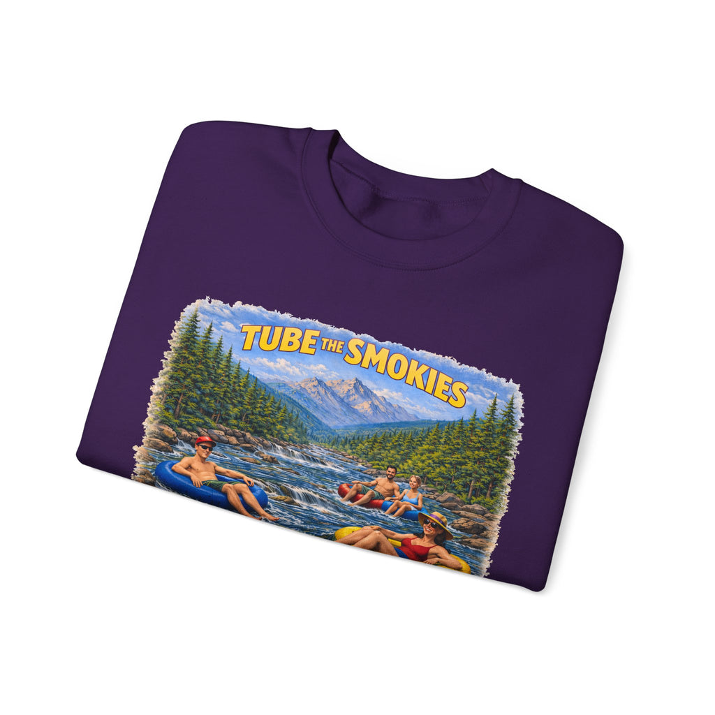 Tube the Smokies Crewneck Sweatshirt – Scenic River Tubing Graphic