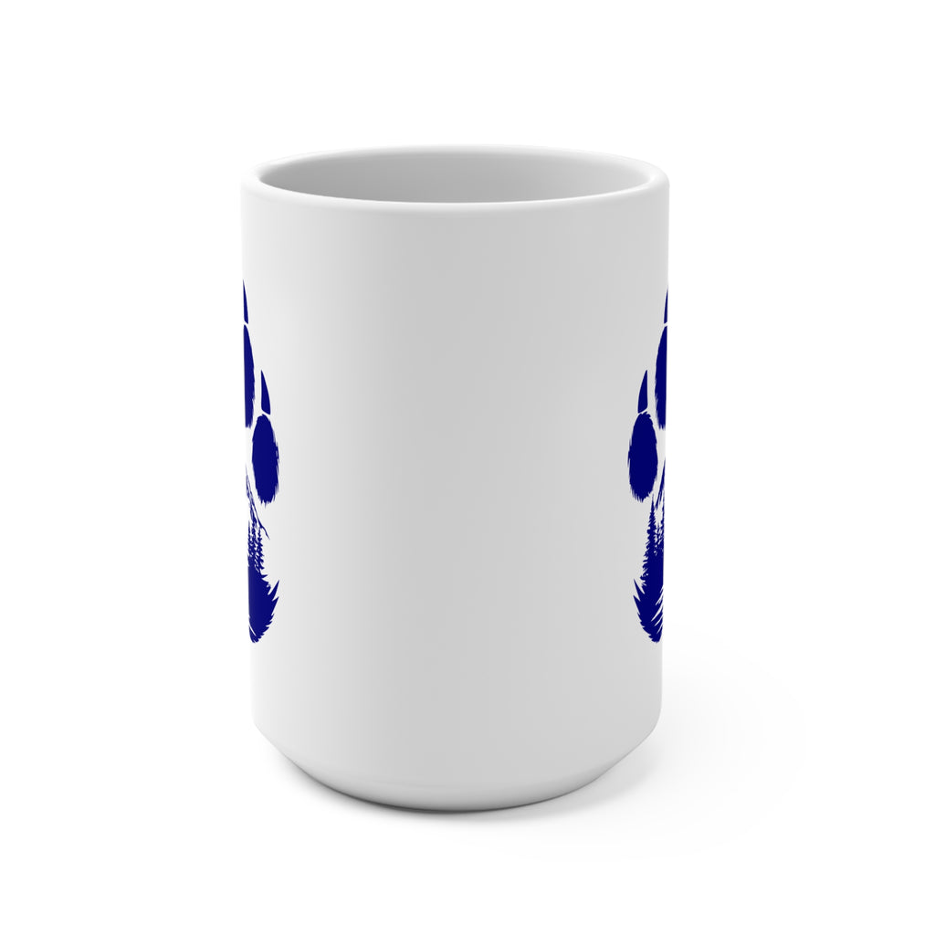 15oz Bear Paw Mug — Mountain Bear Wilderness Coffee Cup
