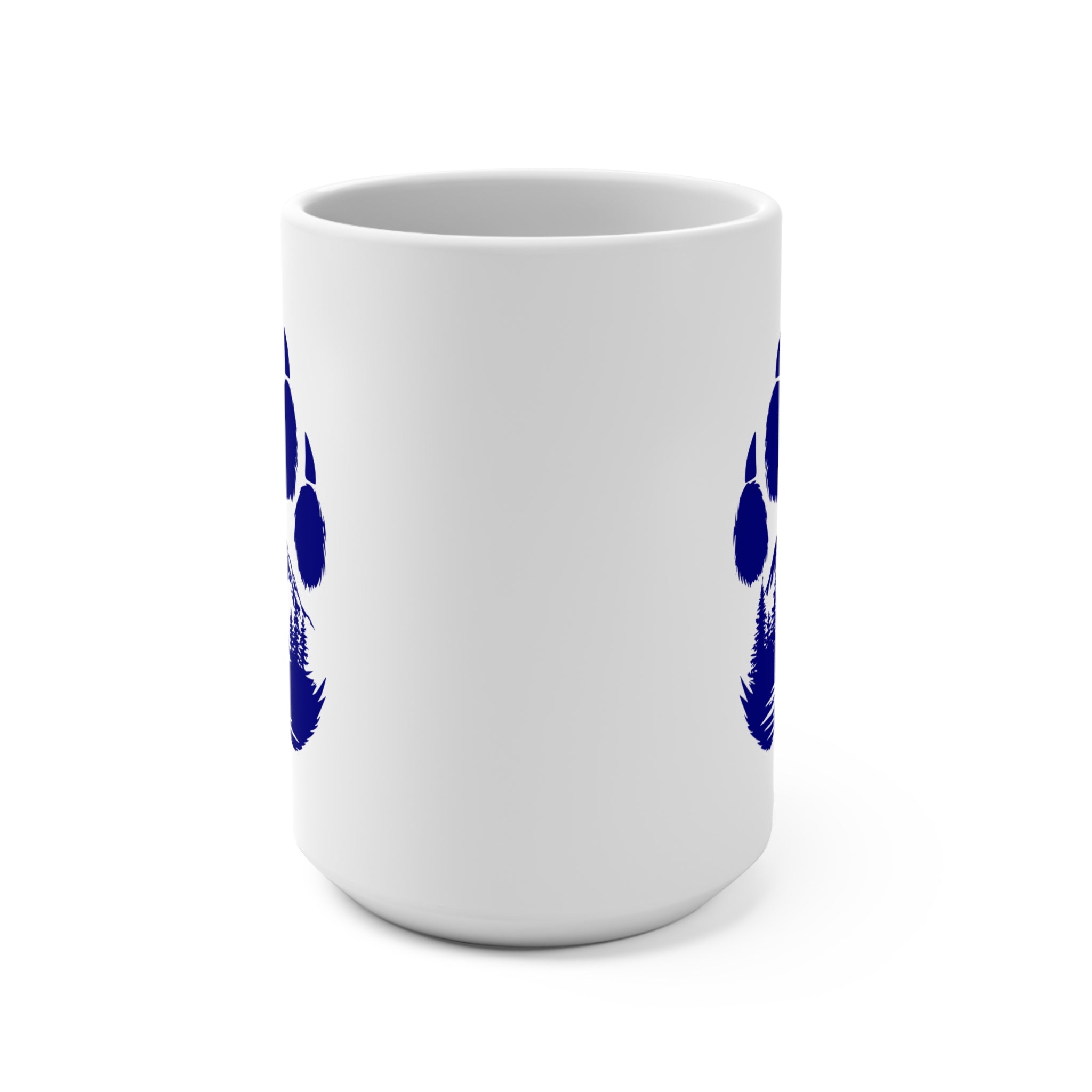 15oz Bear Paw Mug — Mountain Bear Wilderness Coffee Cup