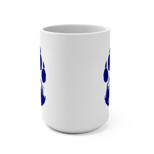 15oz Bear Paw Mug — Mountain Bear Wilderness Coffee Cup