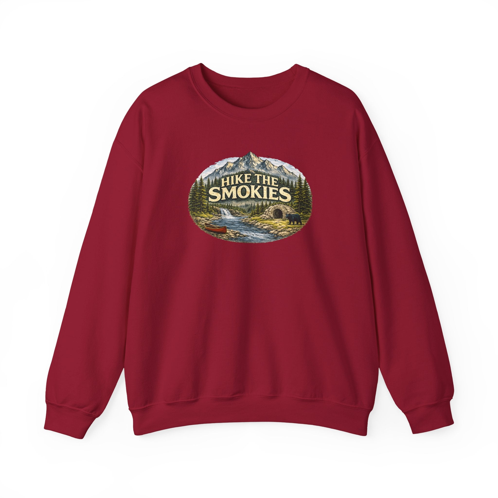 Hike the Smokies Sweatshirt — Mountain Trail Vintage Unisex Crewneck