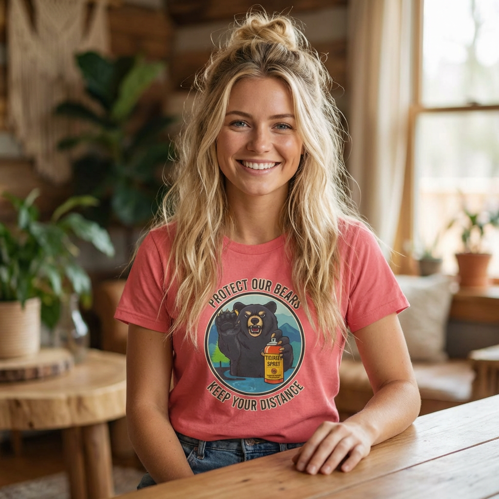 Smoky Mountain Black Bear Unisex Tee | Funny Wildlife Graphic