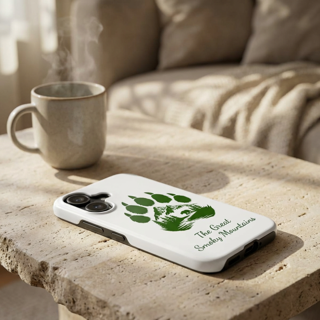 Smoky Mountains Bear Paw Tough Phone Case — The Great Smoky Mountains Scenic Protection