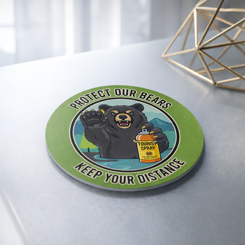 Smoky Mountain Black Bear Coaster