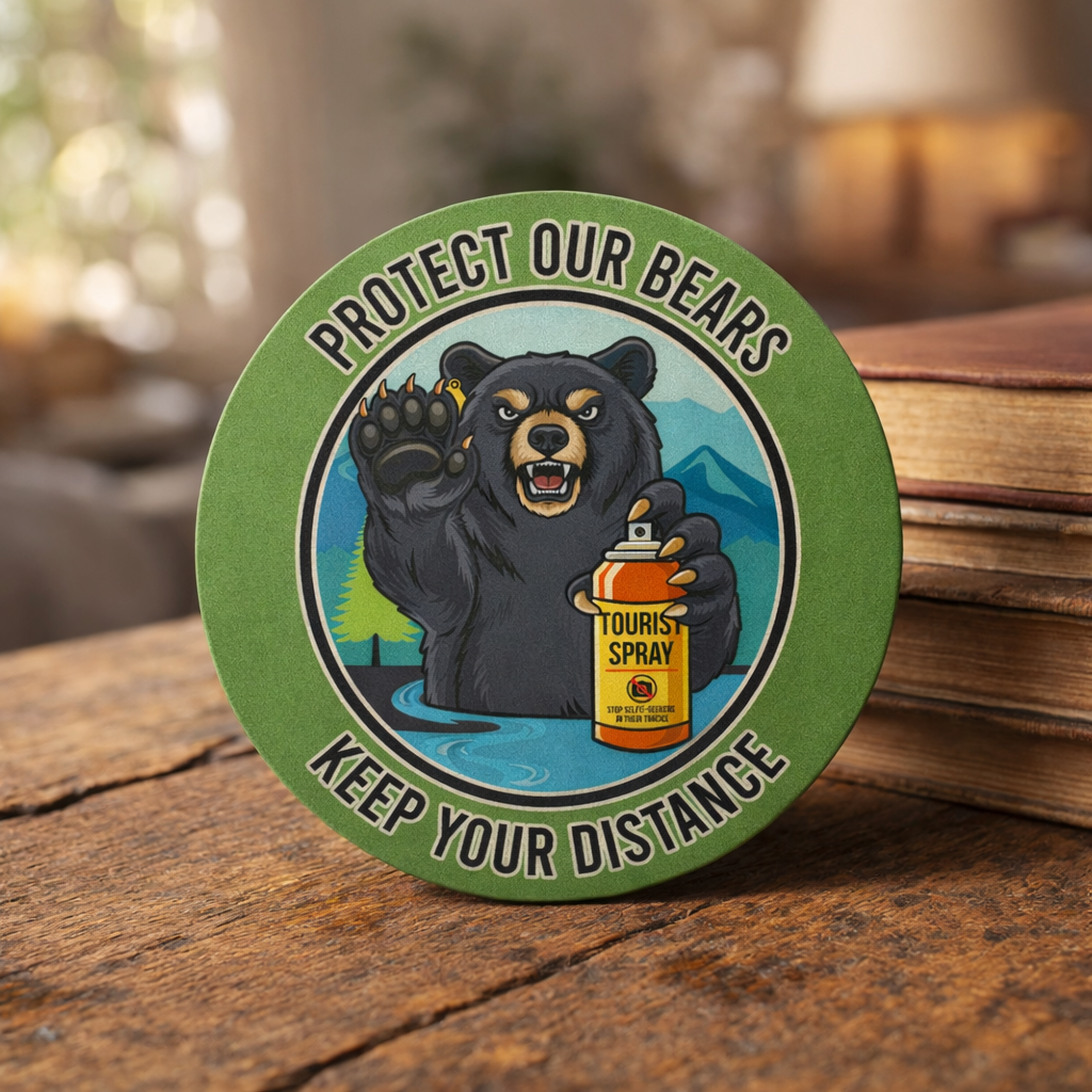 Smoky Mountain Black Bear Coaster