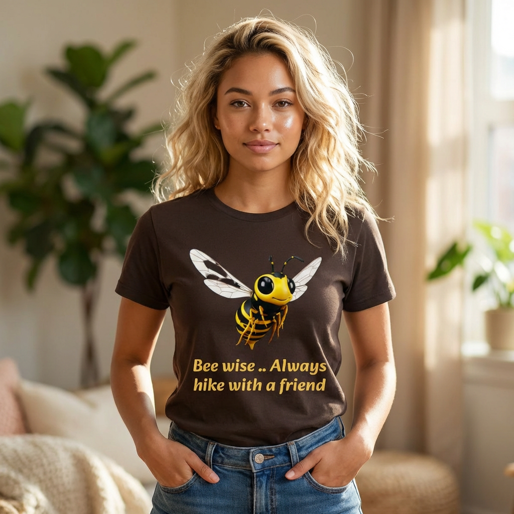 Bee Graphic T-Shirt — Cute Yellow Honeybee Illustration Tee