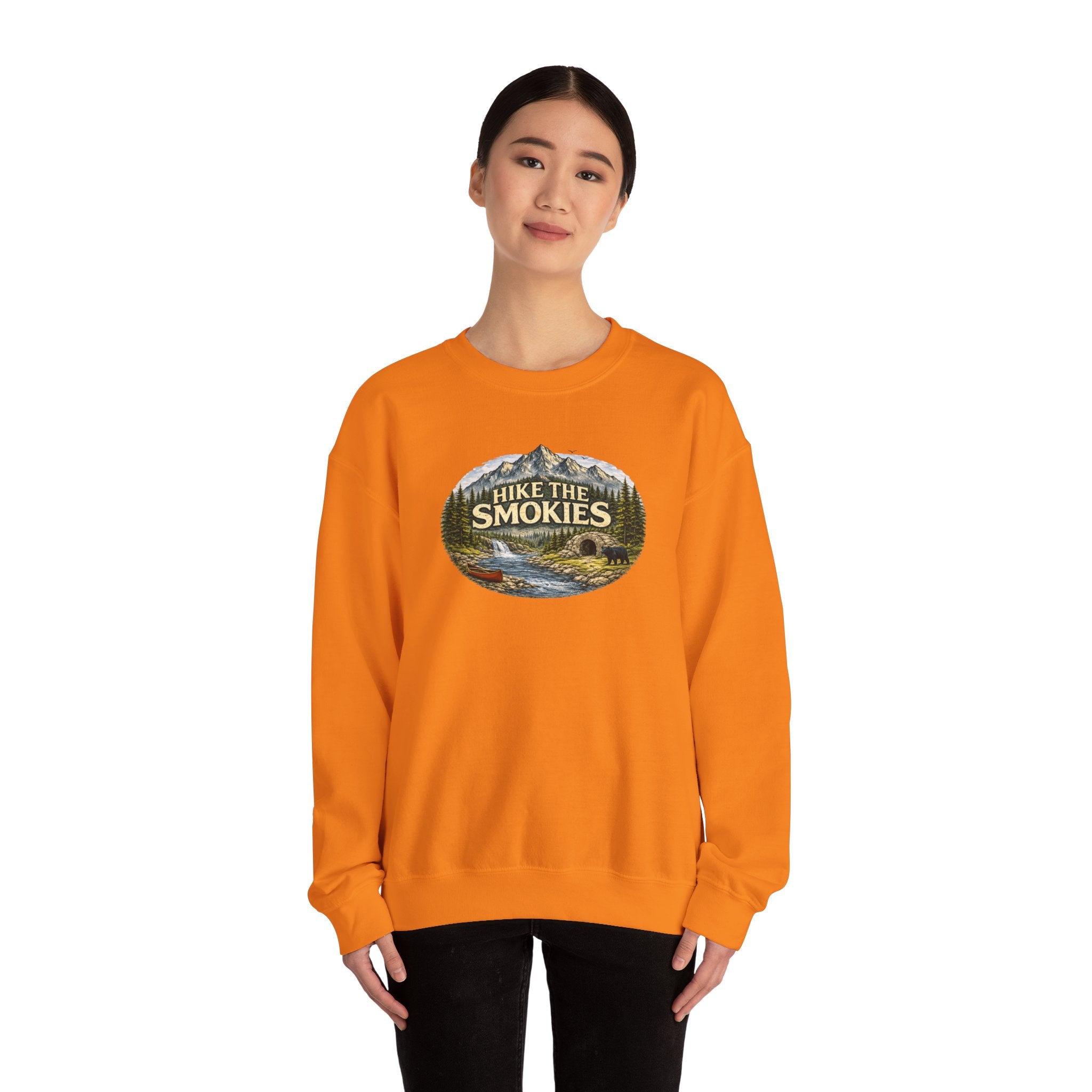 Hike the Smokies Sweatshirt — Mountain Trail Vintage Unisex Crewneck