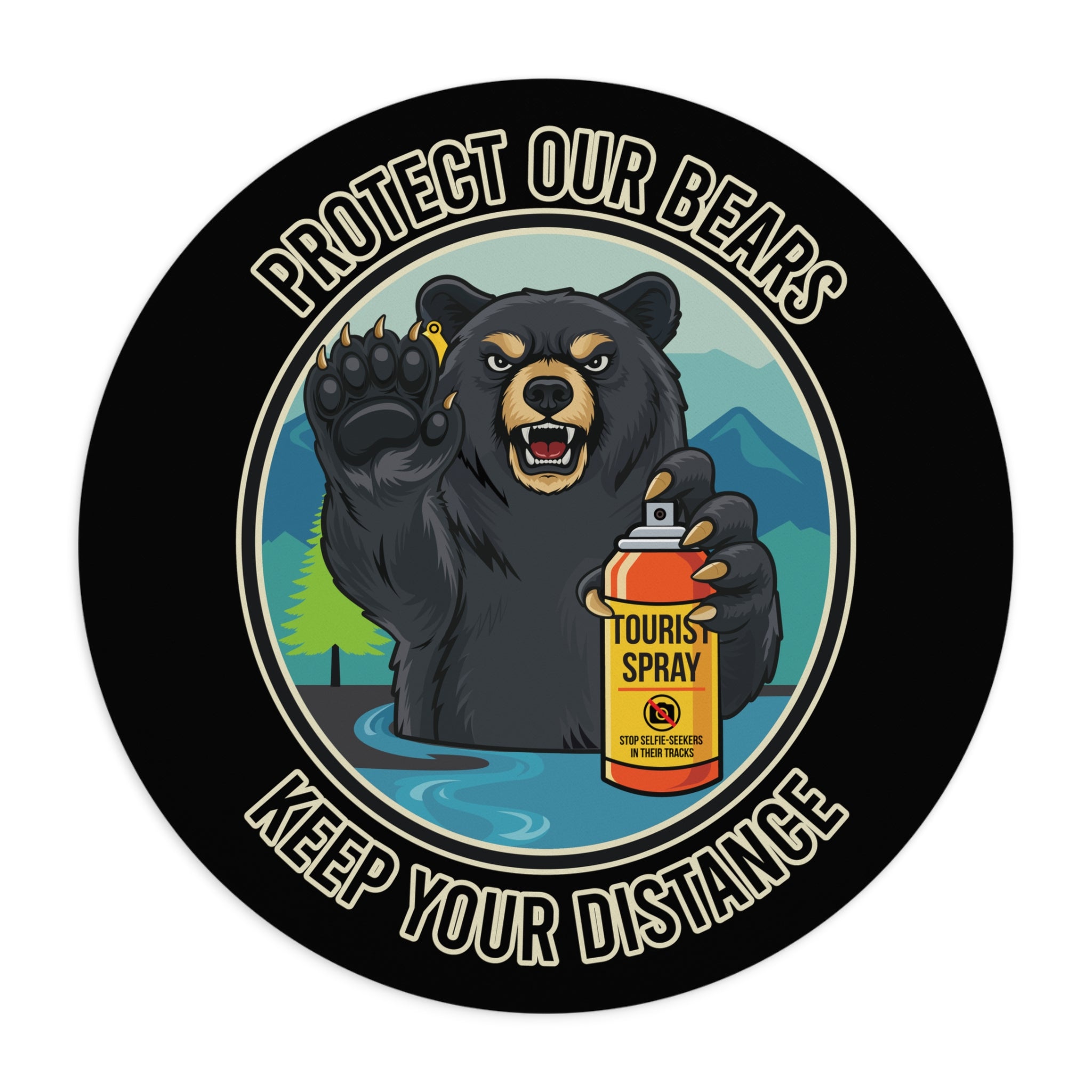 Protect Our Bears  Mouse Pad | Wildlife Awareness